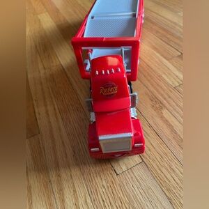 Disney Pixar Cars Rust-eze Racing Center Mack Hauler Transport Truck